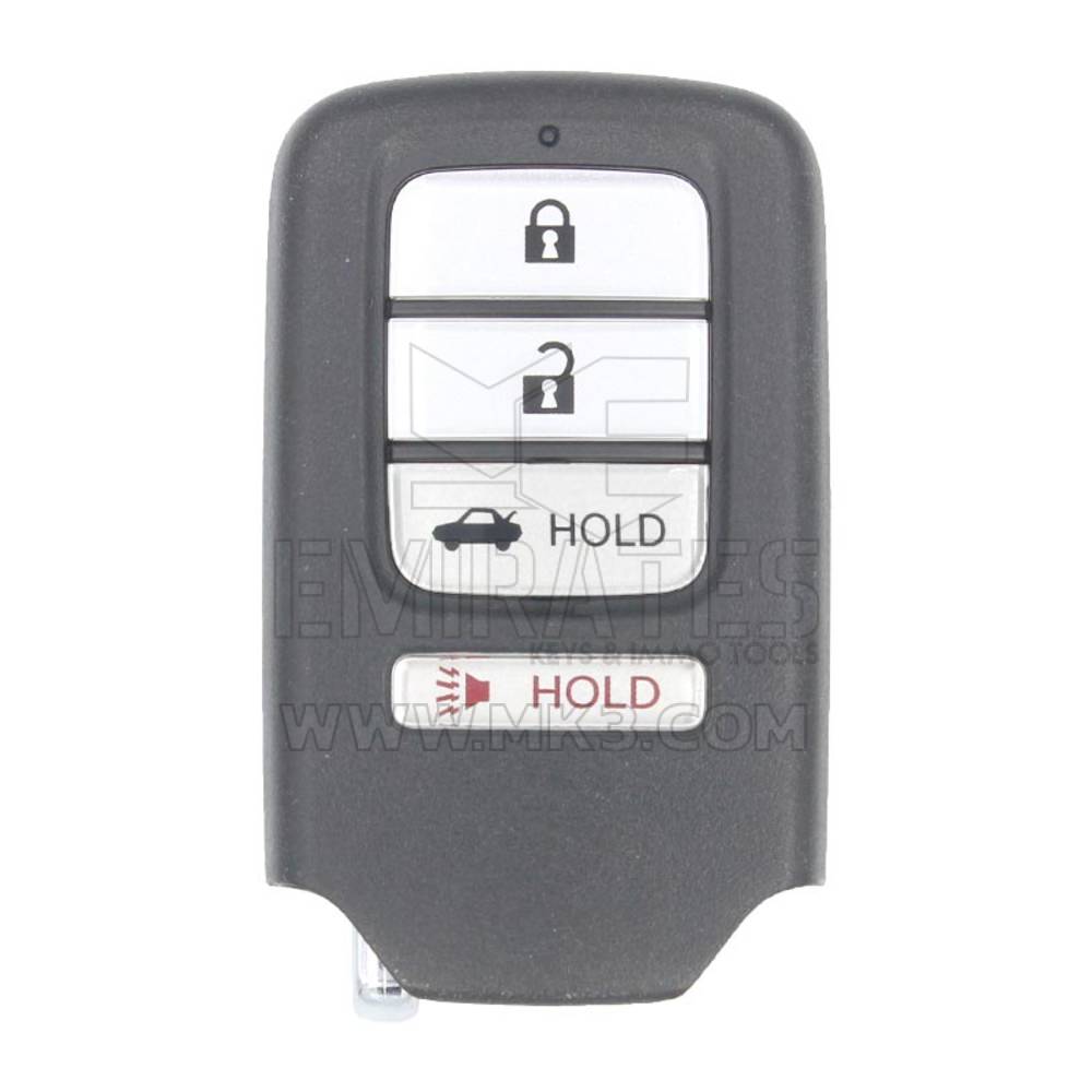Honda Accord 2018-2020 Original Smart Remote Key HITAG 128-bit AES 4 Buttons 433Mhz 72147-TVA-A1