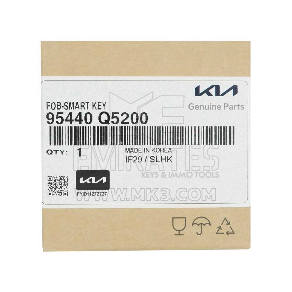 New KIA Seltos 2020 Genuine / OEM Smart Remote Key 4 Buttons 433MHz OEM Part Number: 95440-Q5200 | Emirates Keys