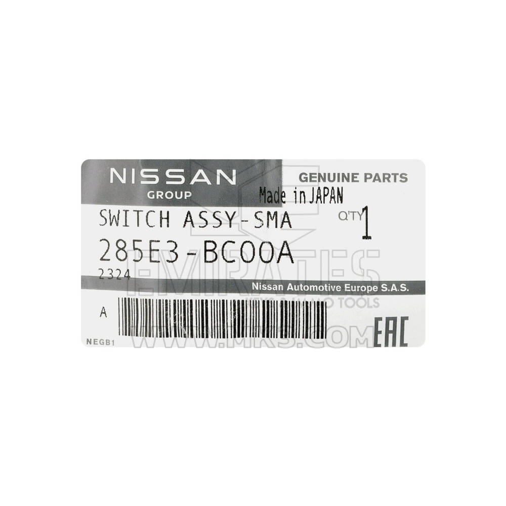 New Nissan Micra 2004 Genuine / OEM Smart Remote Key 2 Buttons 433MHz OEM Part Number: 285E3-BC00A / 285E3-AX086 | Emirates Keys