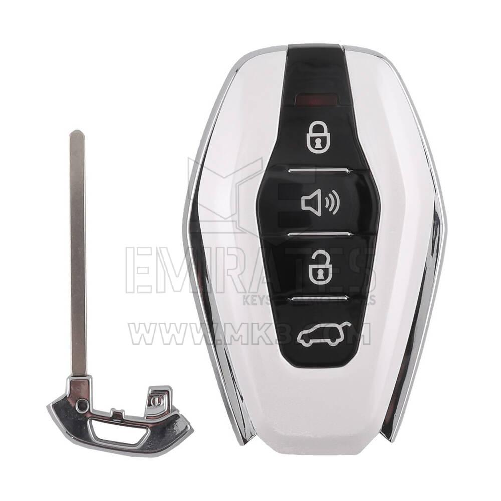 Used Jetour Original Smart Remote Key 3+1 Buttons 433MHz White Color High Quality Best Price | Emirates Keys