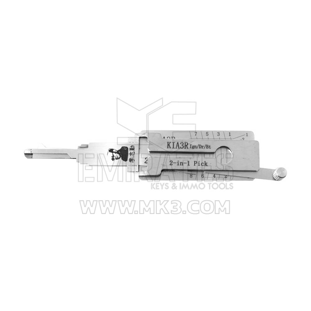 Original Lishi 2-in-1 Pick Decoder Tool KIA3R IGN / DR / BT For Old KIA Carnival Rio