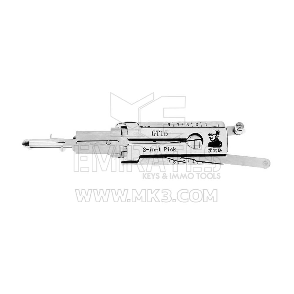 Outil de décodage de sélection 2 en 1 Lishi GT15-9-Cut Fiat pour Alfa Romeo