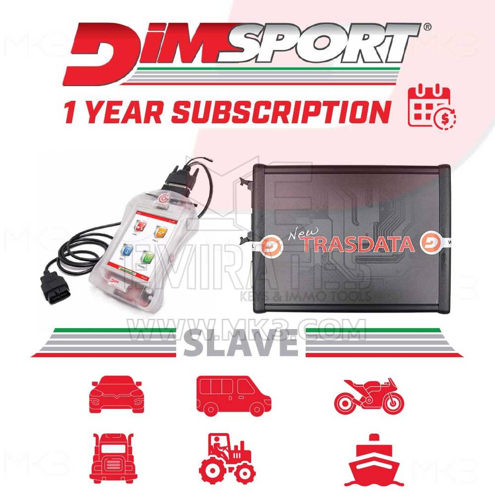 Dimsport - SUBSCRIPTION FOR SLAVE TOOLS (ANY CATEGORY & TOOL), 12 MONTHS (V99YFP001X)