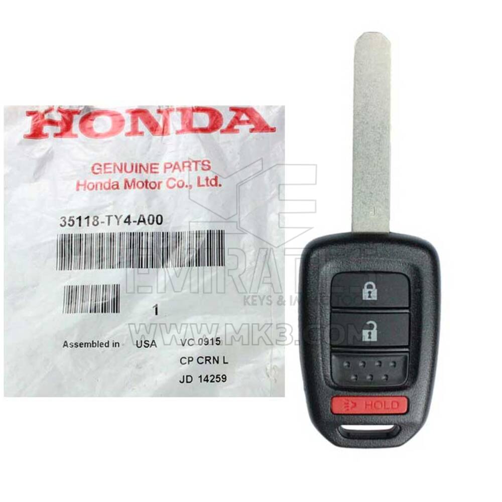 Like New Without Box Honda CR-V 2013-2014 Genuine/OEM Remote Key 315MHz 35118-TY4-A00 35118TY4A00, FCCID: MLBHLIK6-1T | Emirates Keys