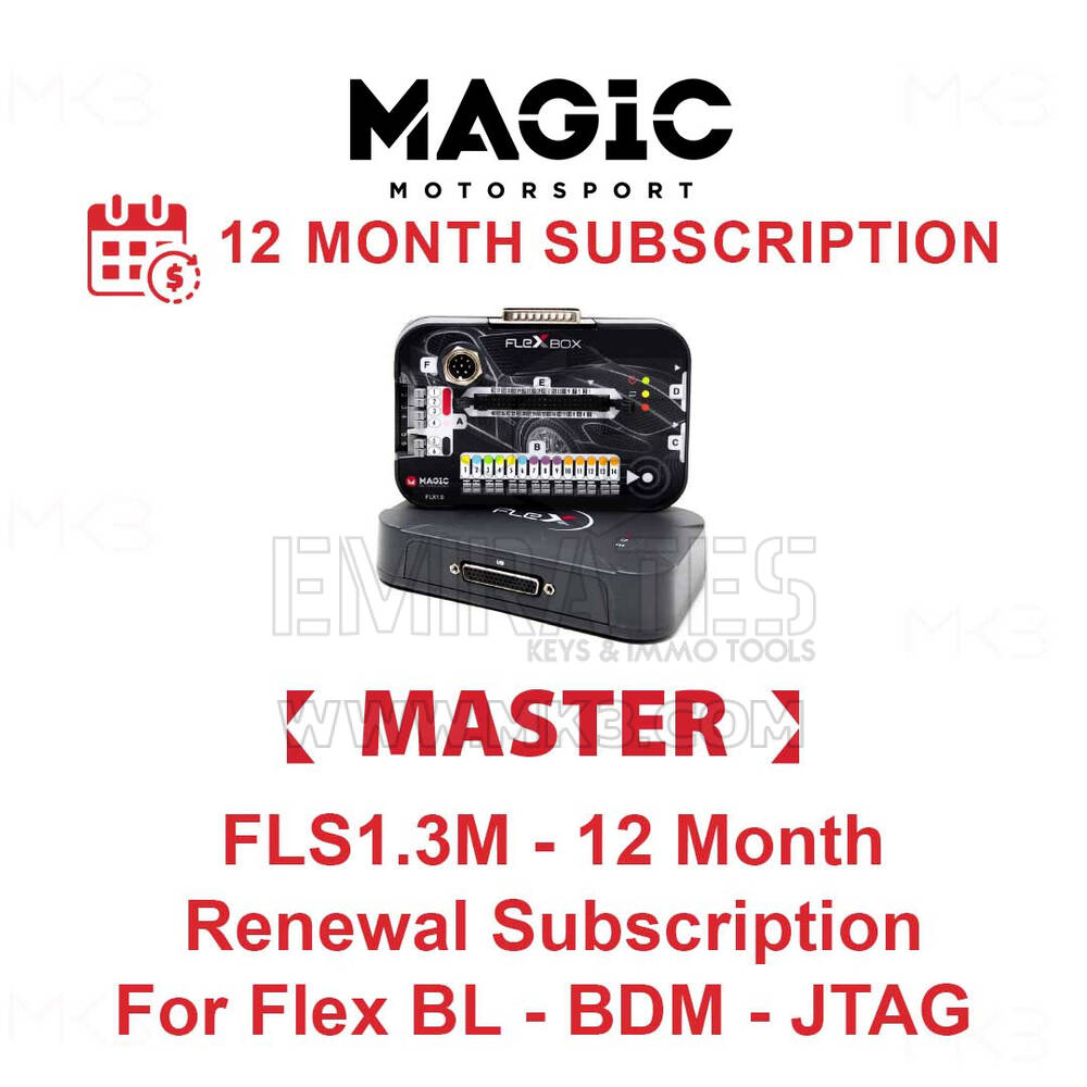 MAGIC FLS1.3M - اشتراك تجديد لمدة 12 شهرًا لـ Flex BL - BDM - JTAG Master