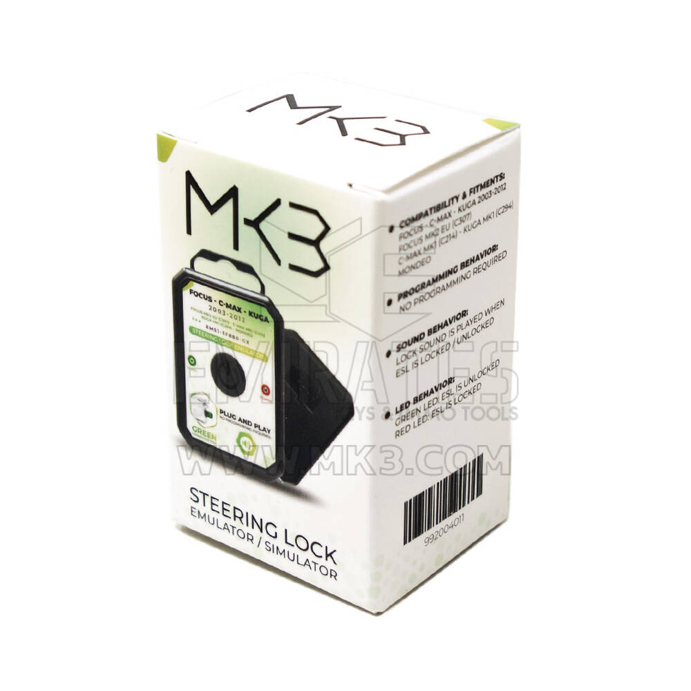 New Ford Focus C-Max Kuga Mondeo Steering Lock Simulator Emulator Green Connector Type | Emirates Keys