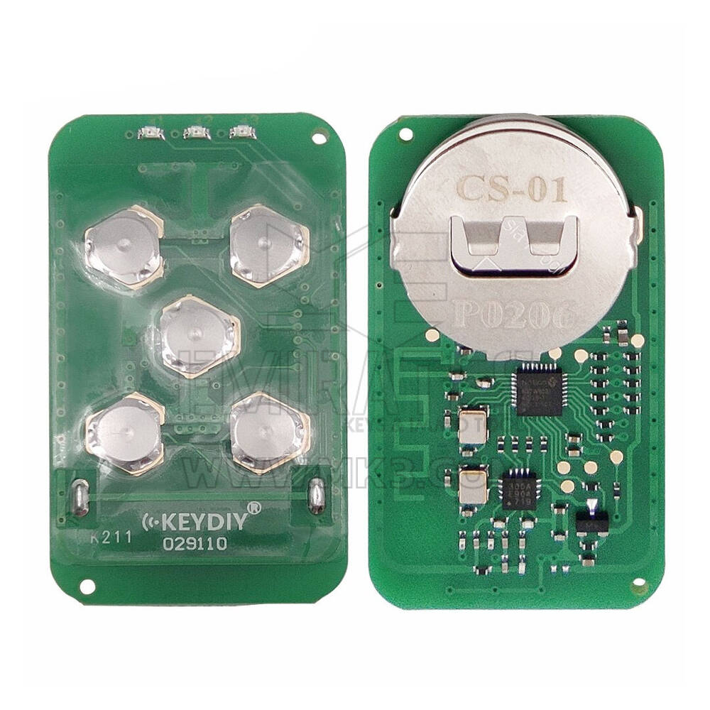 KEYDIY KD CS01 Cloud Key - Mando a distancia para garaje todo en uno con 5 botones, 225-915 Mhz, copia cara a cara, compatible con código variable y código fijo | Emirates Keys