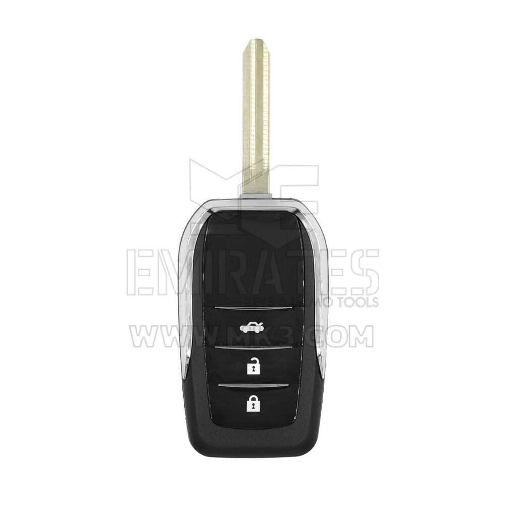 New Aftermarket Toyota Flip Remote Key Shell 3 Buttons Modified Vertical Type High Quality Best Price | Emirates Keys