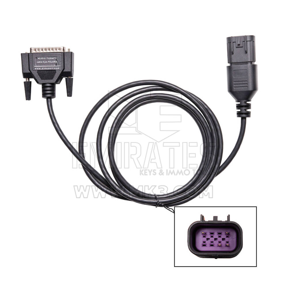 Conector de diagnóstico Dimsport New Genius Polaris de 8 pines
