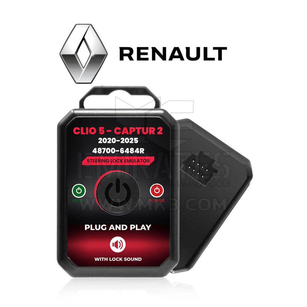 Renault Clio 5 Captur 2 2020-2025 Steering Lock Emulator Simulator