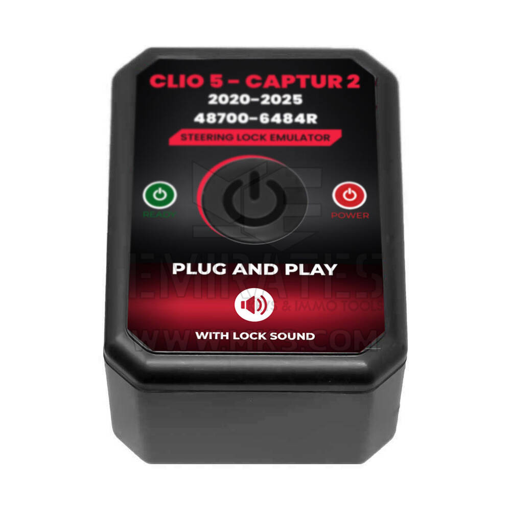 New Renault Clio 5 Captur 2 2018-2025 Steering Lock Emulator Simulator With Lock Sound Plug and Start ( No Programming Required ) | Emirates Keys