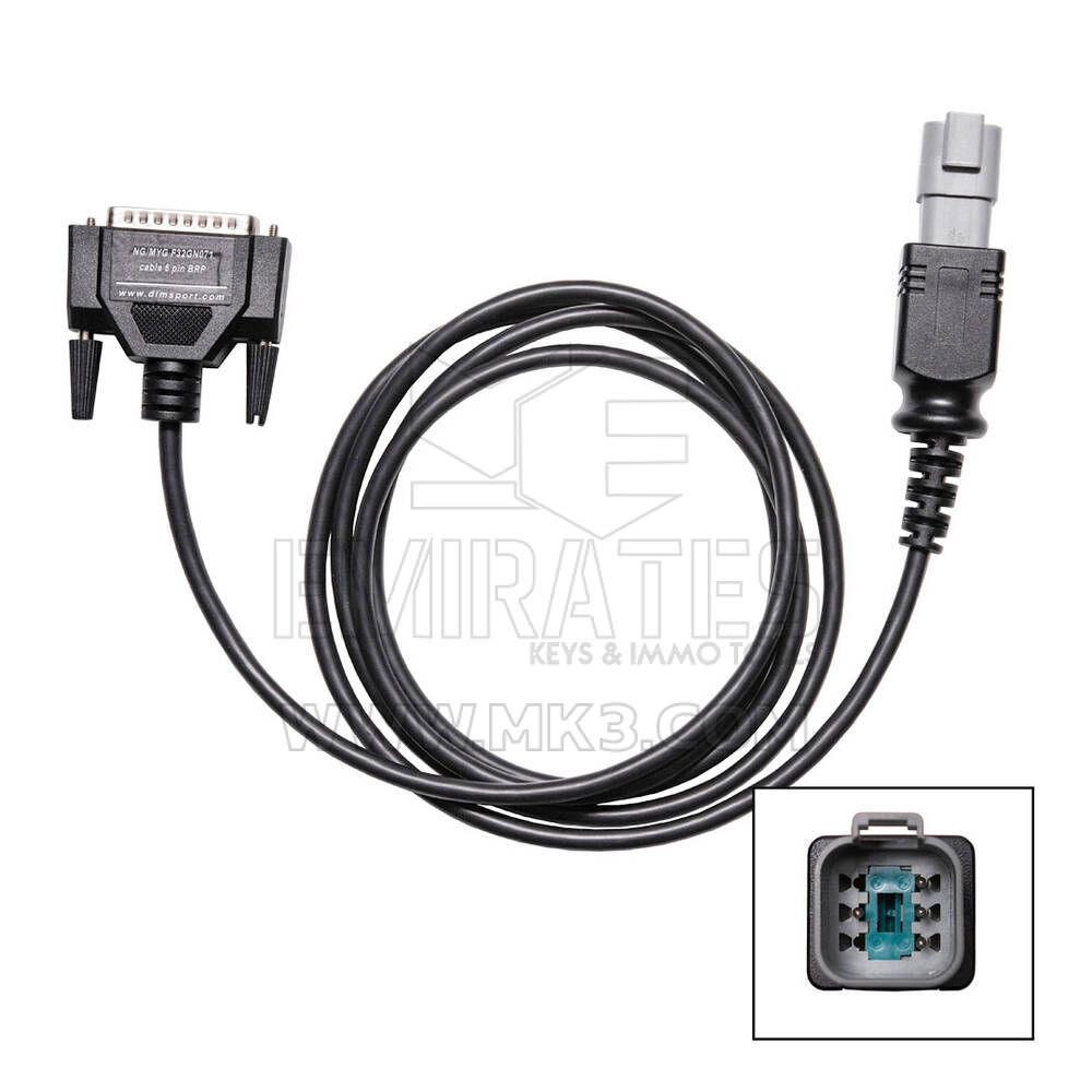 Dimsport New Genius Rotax Brp 6 Pin Diagnostic Connector