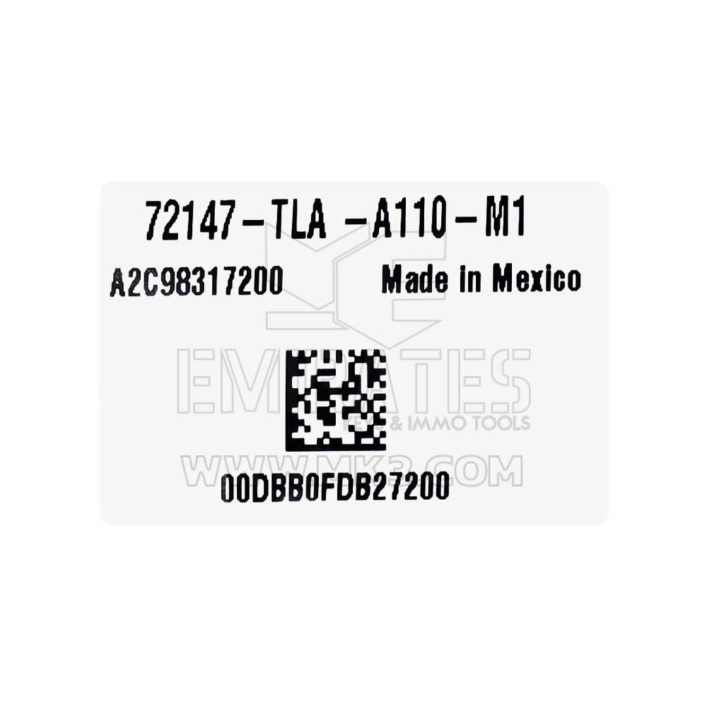 Used Honda Pilot / Passport 2021 Original Smart Remote Key 5 Buttons 433MHz (Driver 1) OEM Part Number: 72147-TG7-AA1 | Emirates Keys