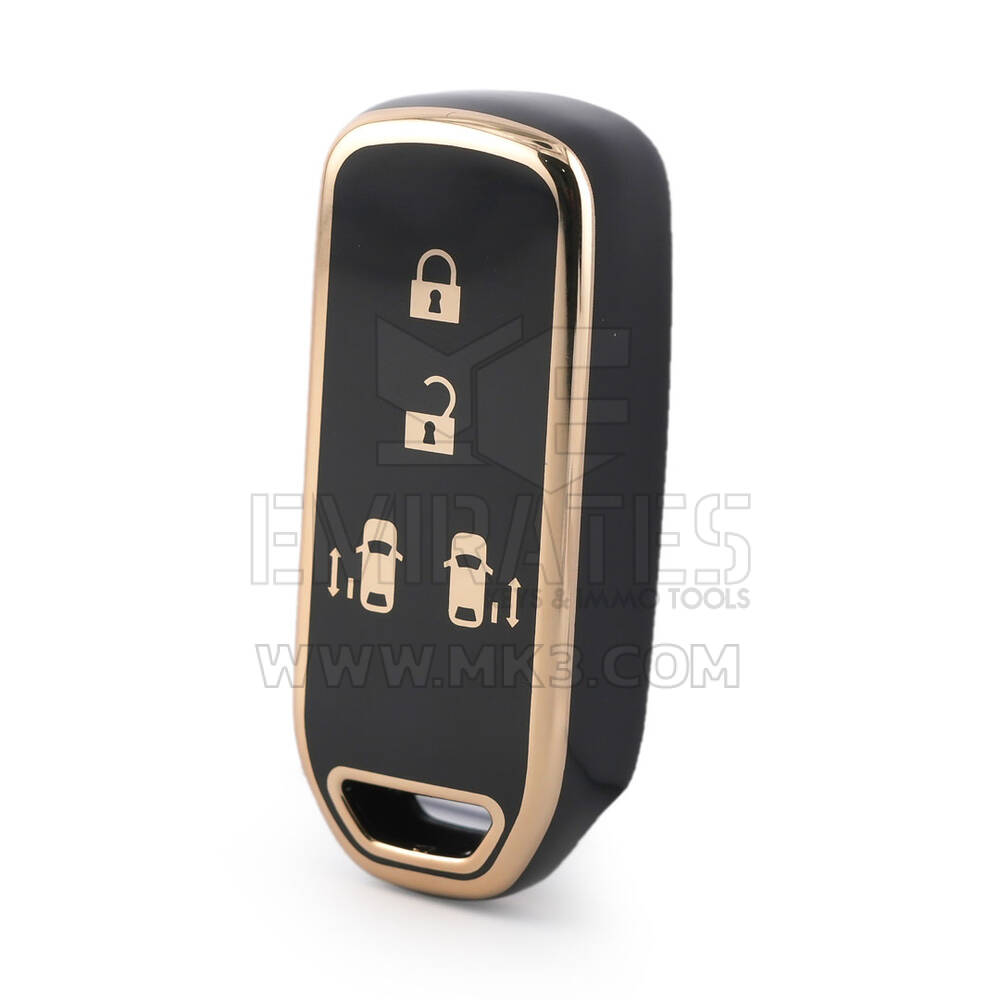 Нано-чехол высокого качества для Honda Smart Remote Key 4 кнопки черного цвета HD-C11J4