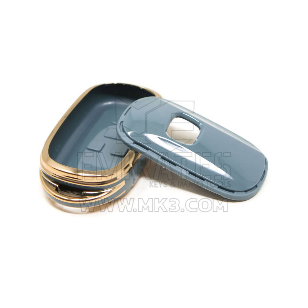 New Aftermarket Nano High Quality Cover For Honda Remote Key 2 Buttons Gray Color HD-G11J2 | MK3