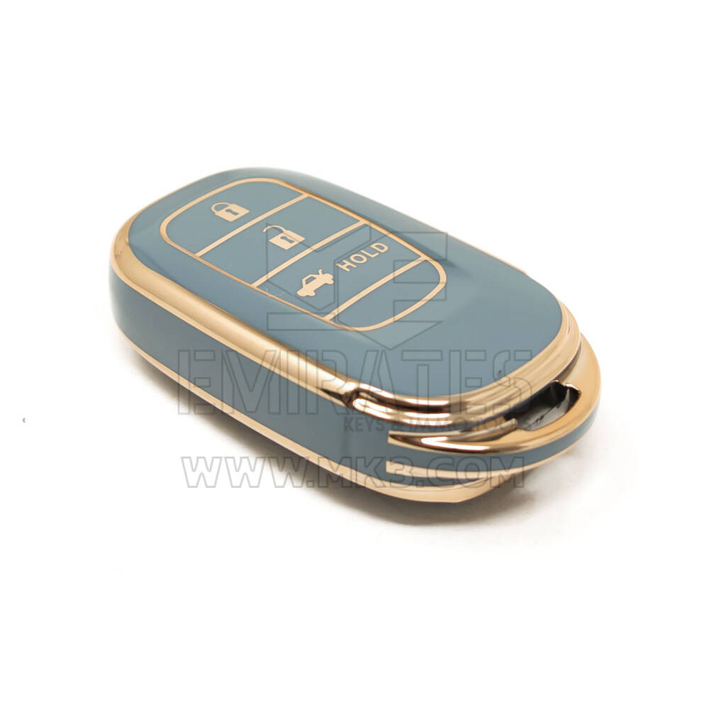 Nueva cubierta Nano de alta calidad del mercado de accesorios para llave remota Honda 3 botones Color gris HD-G11J3A | MK3