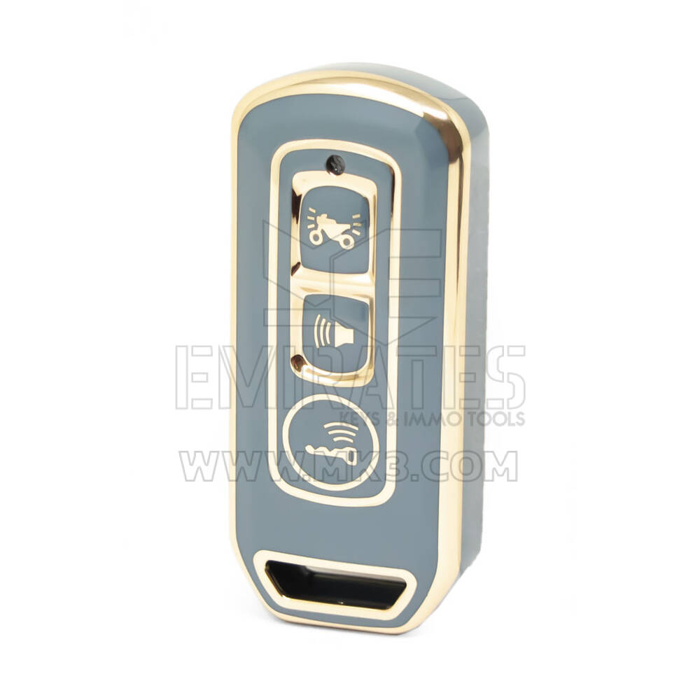 Чехол Nano высокого качества для дистанционного ключа Honda с 3 кнопками серого цвета HD-I11J