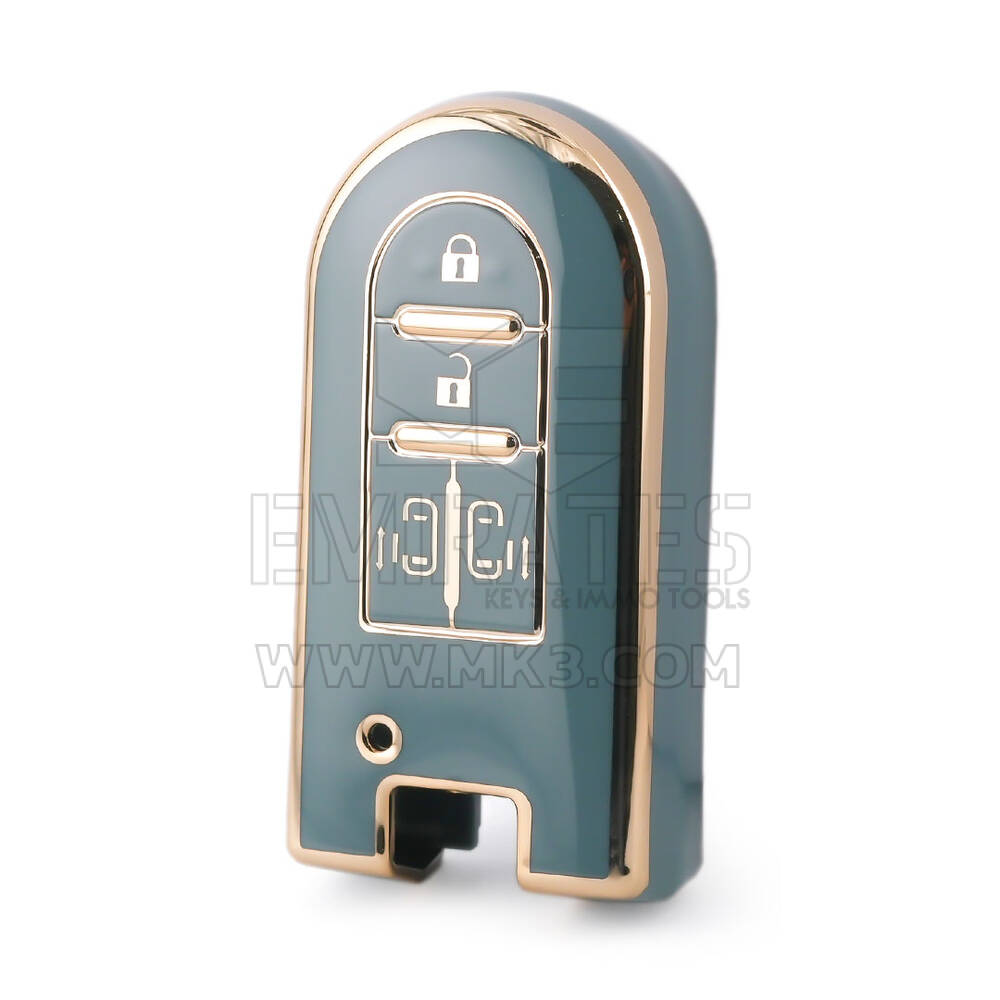 Funda Nano de alta calidad para llave remota de Toyota, 4 botones, Color gris, TYT-G11J4B