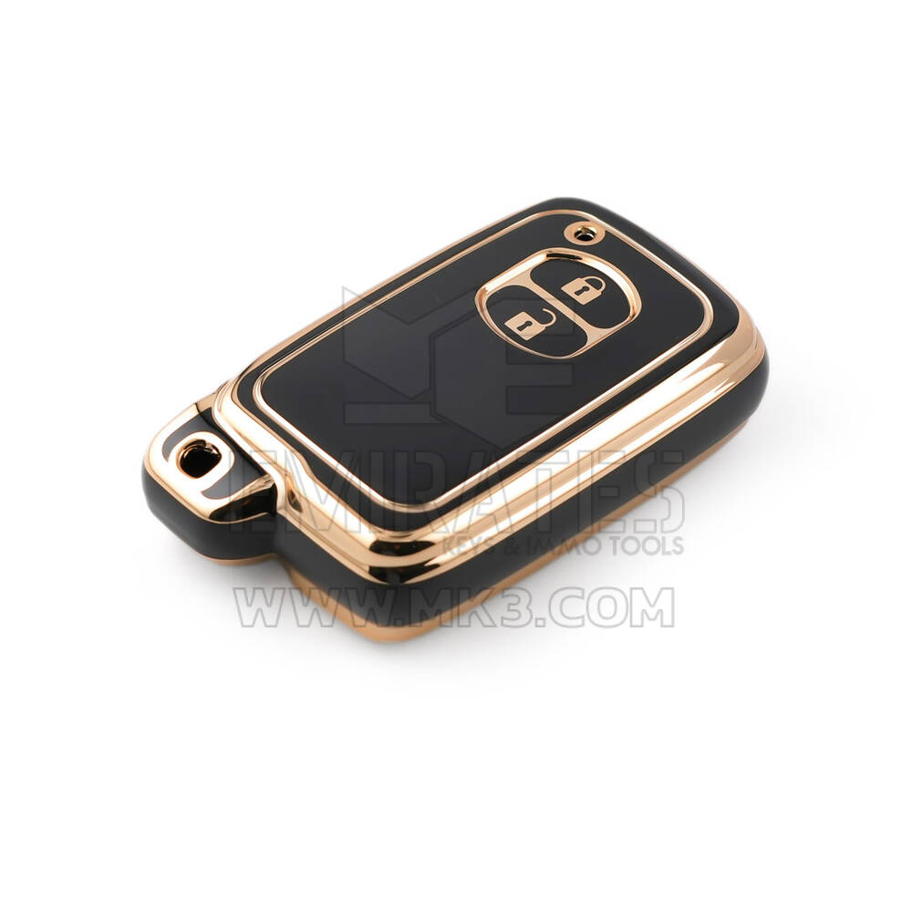 Nueva cubierta Nano de alta calidad del mercado de accesorios para llave remota Toyota 2 botones Color negro TYT-H11J2 | Cayos de los Emiratos