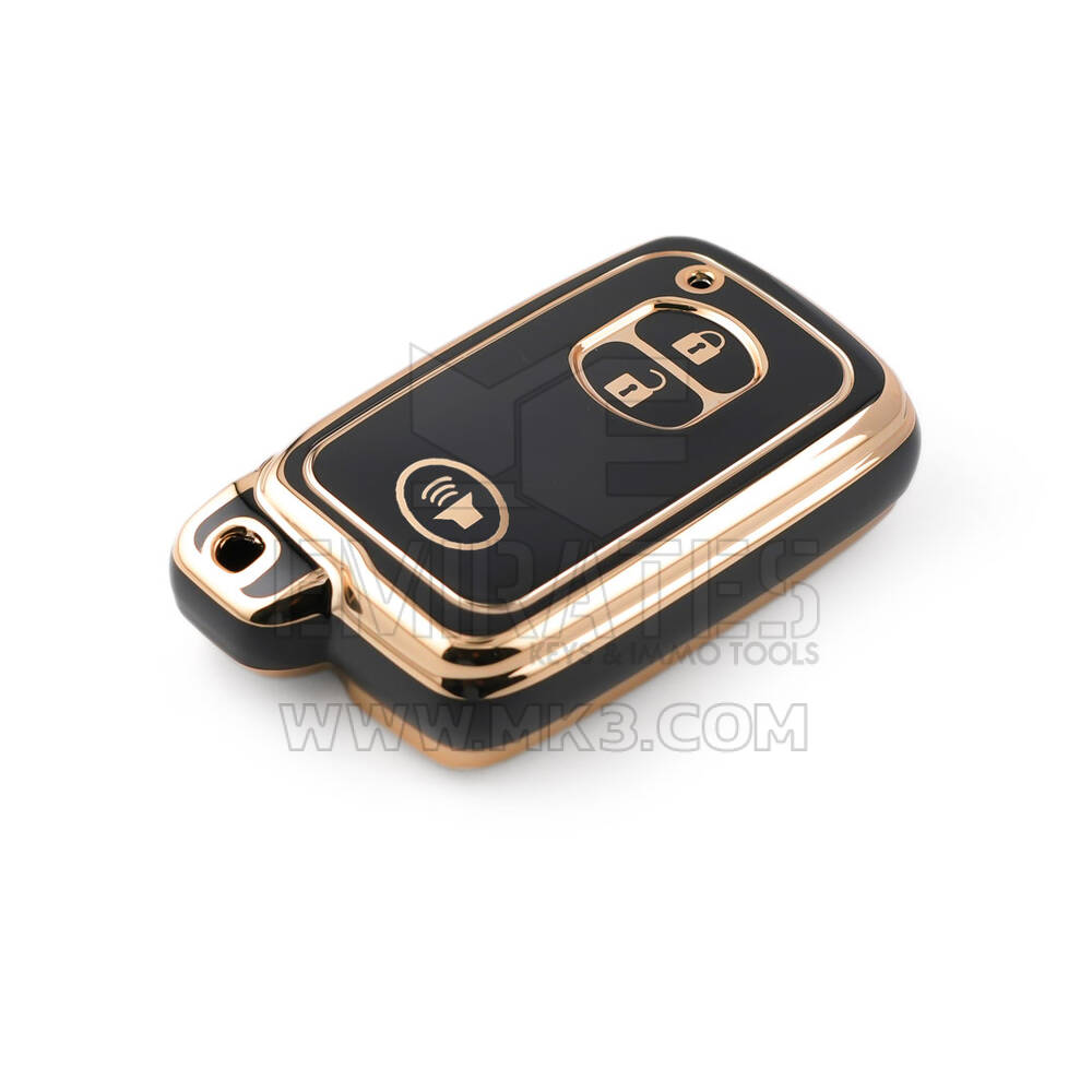 Nueva cubierta Nano de alta calidad para llave remota de Toyota, 3 botones, Color negro, TYT-H11J3B | Cayos de los Emiratos
