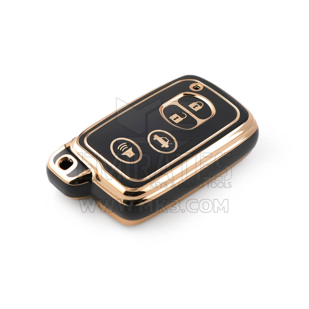 Nueva cubierta Nano de alta calidad del mercado de accesorios para llave remota de Toyota, 4 botones, Color negro, TYT-H11J4 | Cayos de los Emiratos