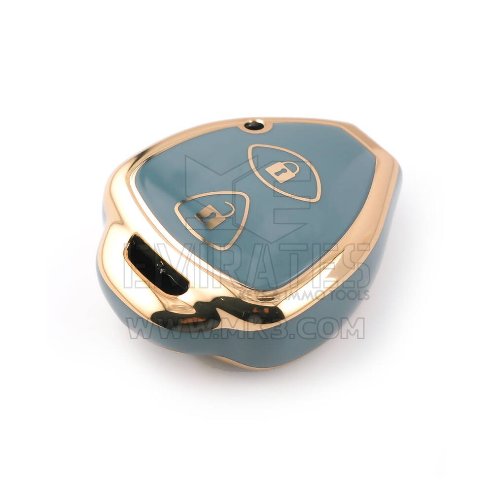 Nueva cubierta Nano de alta calidad del mercado de accesorios para llave remota Toyota 2 botones Color gris TYT-K11J2 | Cayos de los Emiratos