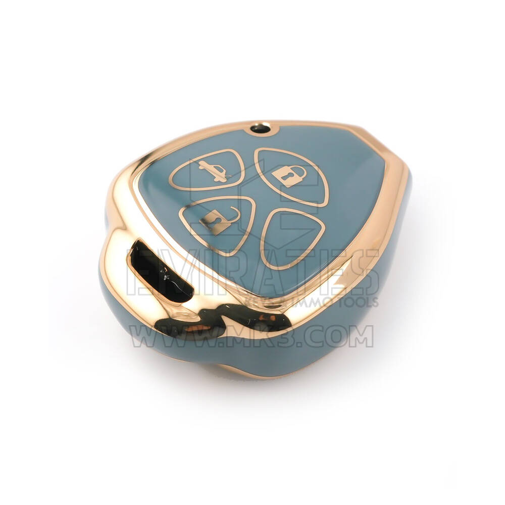 Nueva cubierta Nano de alta calidad del mercado de accesorios para llave remota Toyota 3 botones Color gris TYT-K11J3B | Cayos de los Emiratos