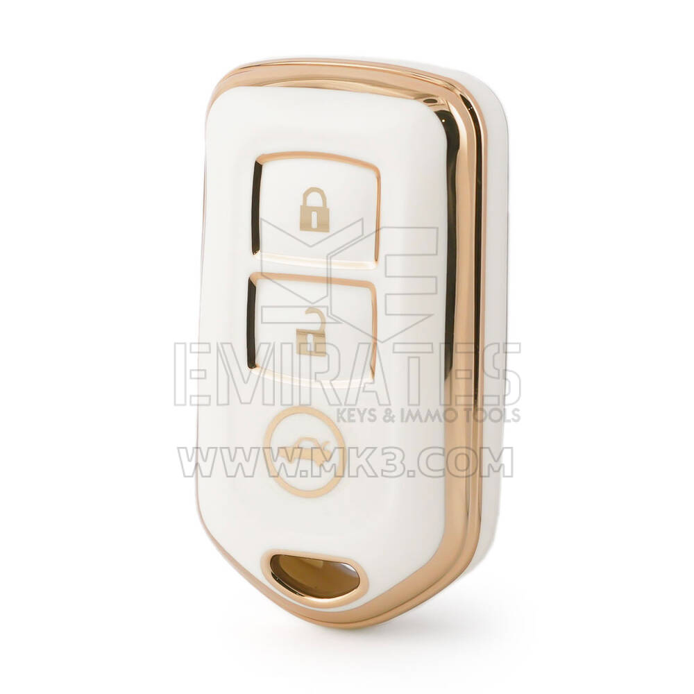 Funda Nano de alta calidad para llave remota de Toyota, 3 botones, Color blanco, TYT-L11J3