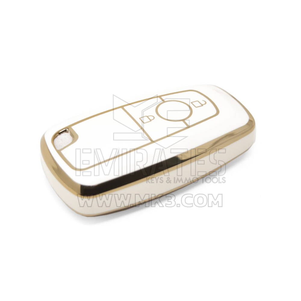 Nova capa de reposição nano de alta qualidade para chave remota Ford 2 botões cor branca Ford-B11J2 | Chaves dos Emirados
