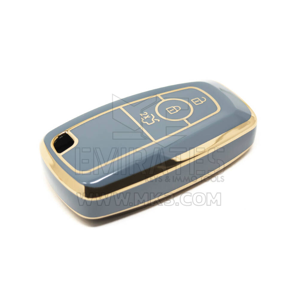 Novo aftermarket nano capa de alta qualidade para chave remota ford 3 botões cor cinza Ford-B11J3 | Chaves dos Emirados