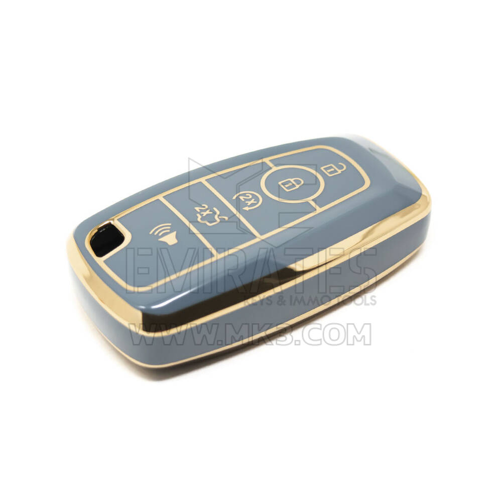 Novo aftermarket nano capa de alta qualidade para chave remota ford 5 botões cor cinza Ford-B11J5 | Chaves dos Emirados