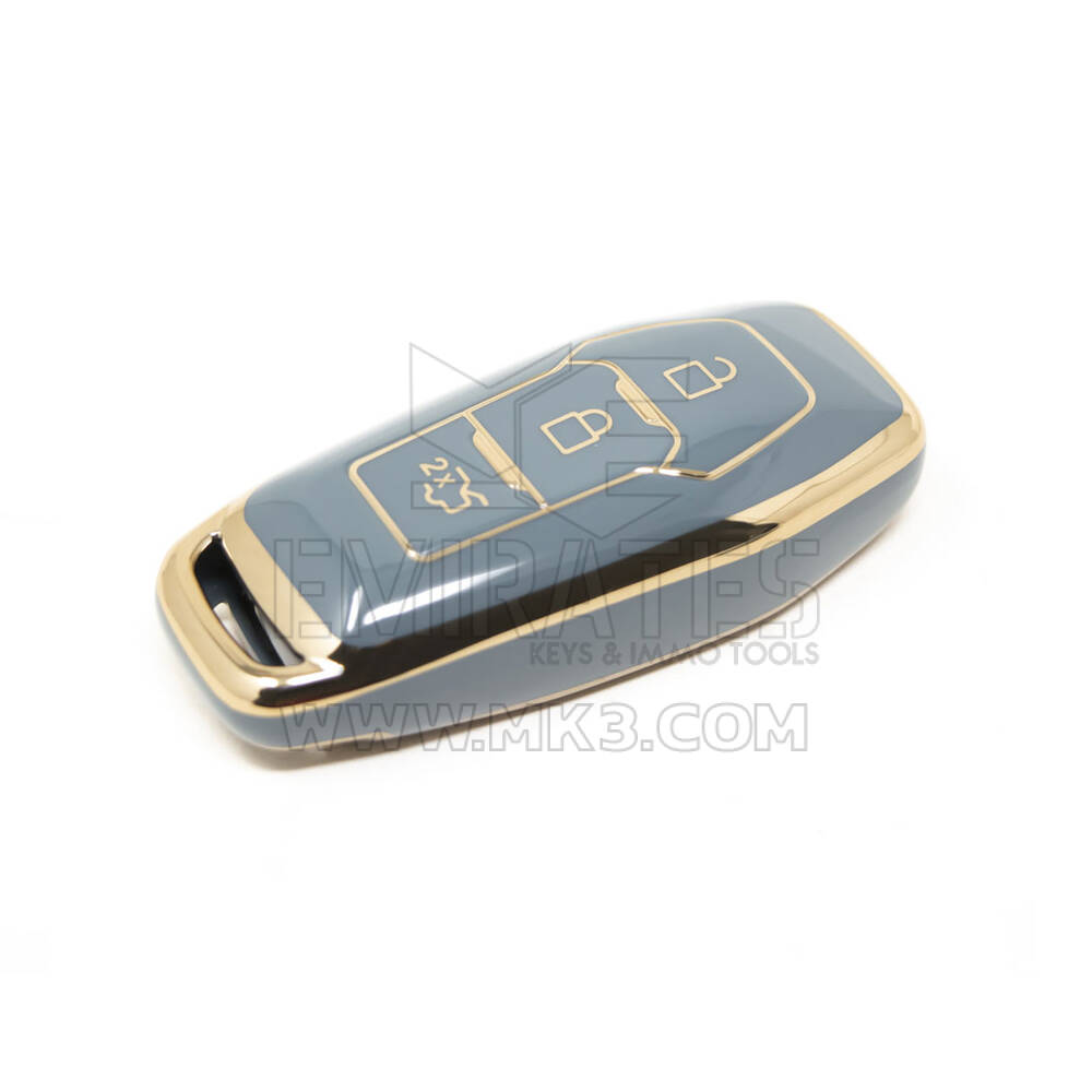 Novo aftermarket nano capa de alta qualidade para chave remota ford edge 3 botões cor cinza Ford-C11J | Chaves dos Emirados