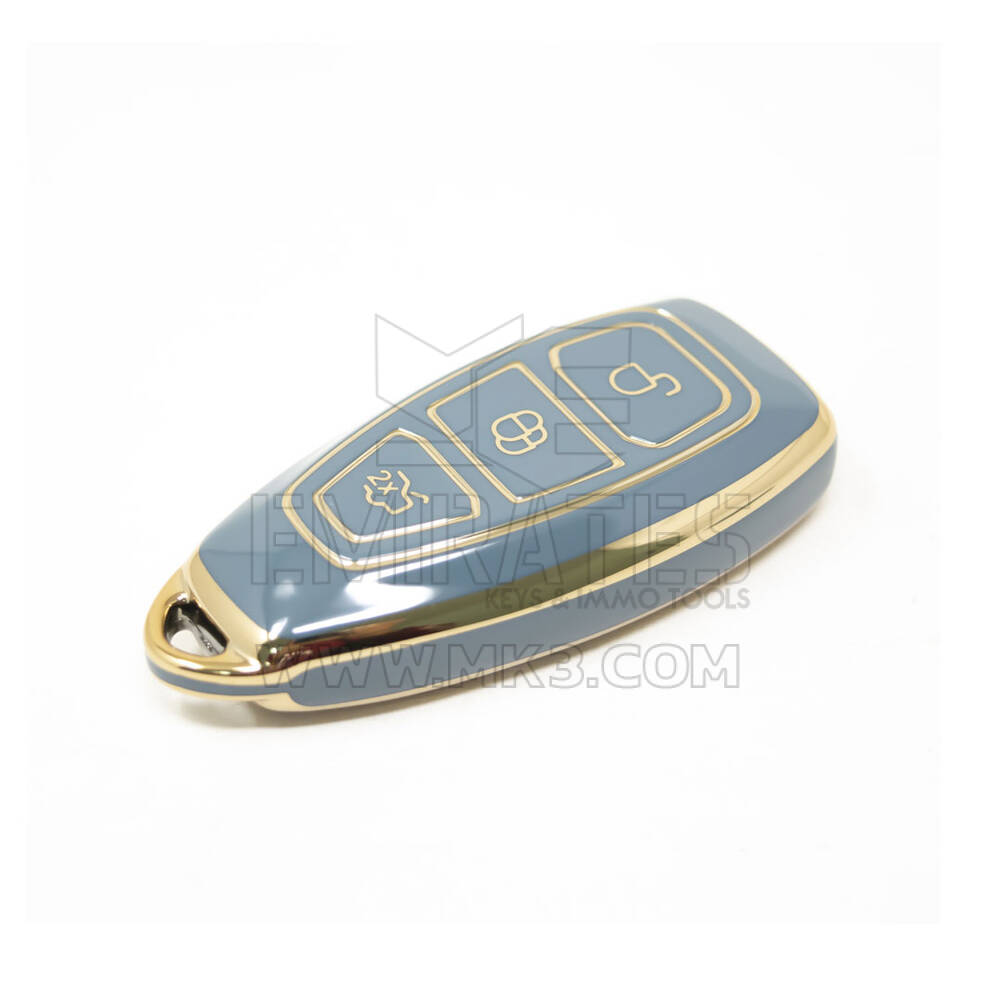 Novo aftermarket nano capa de alta qualidade para chave remota ford 3 botões cor cinza Ford-D11J | Chaves dos Emirados