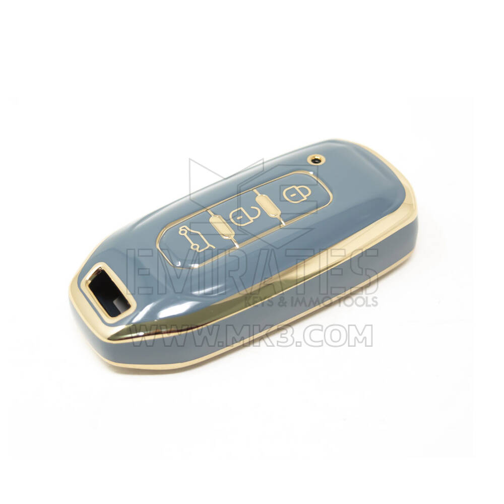 Novo aftermarket nano capa de alta qualidade para chave remota ford 3 botões cor cinza Ford-H11J | Chaves dos Emirados