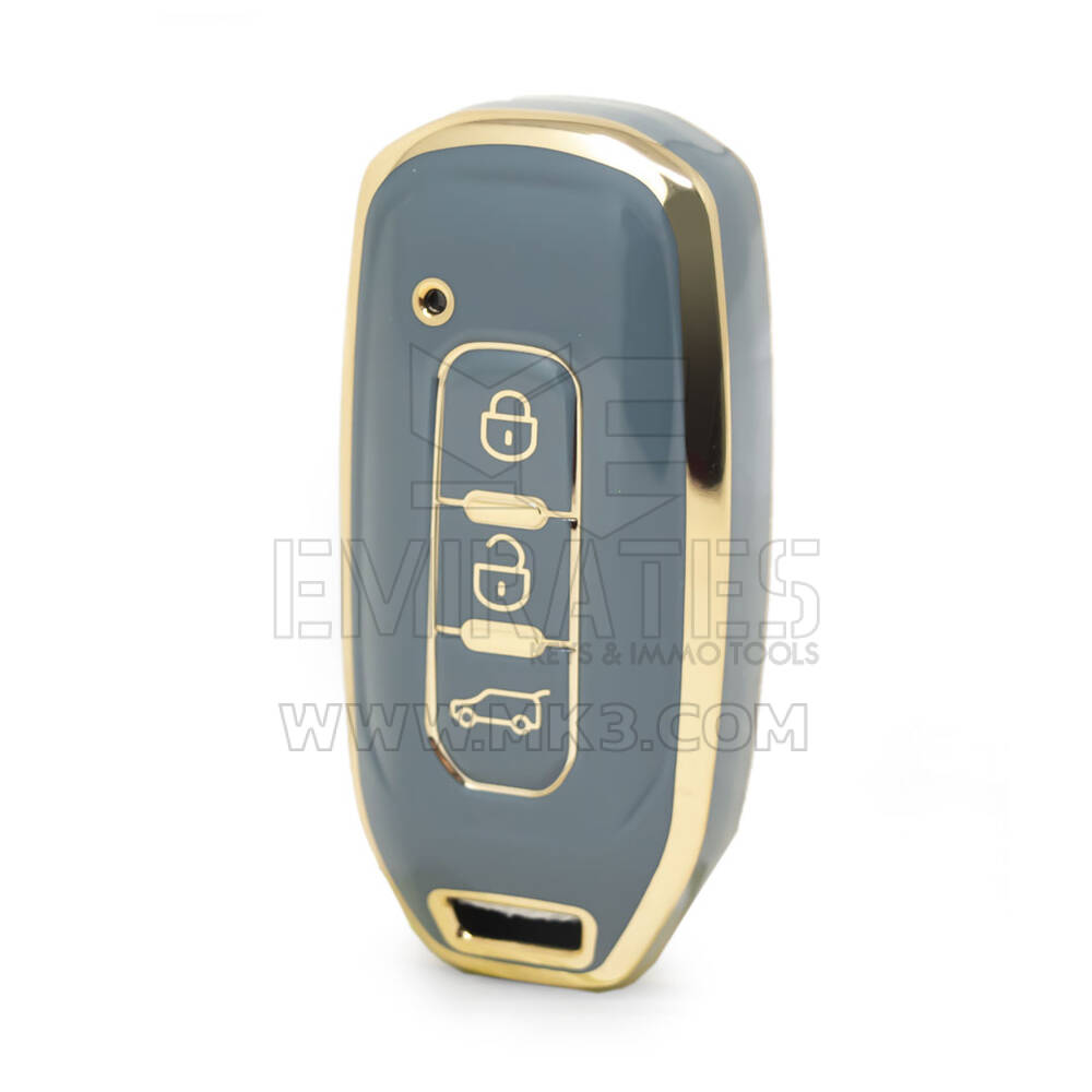 Capa Nano de alta qualidade para chave remota Ford 3 botões cor cinza Ford-H11J