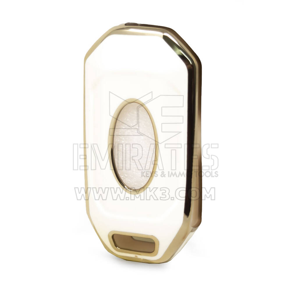 Capa Nano para chave remota Ford Flip 3 botões branco Ford-I11J | MK3