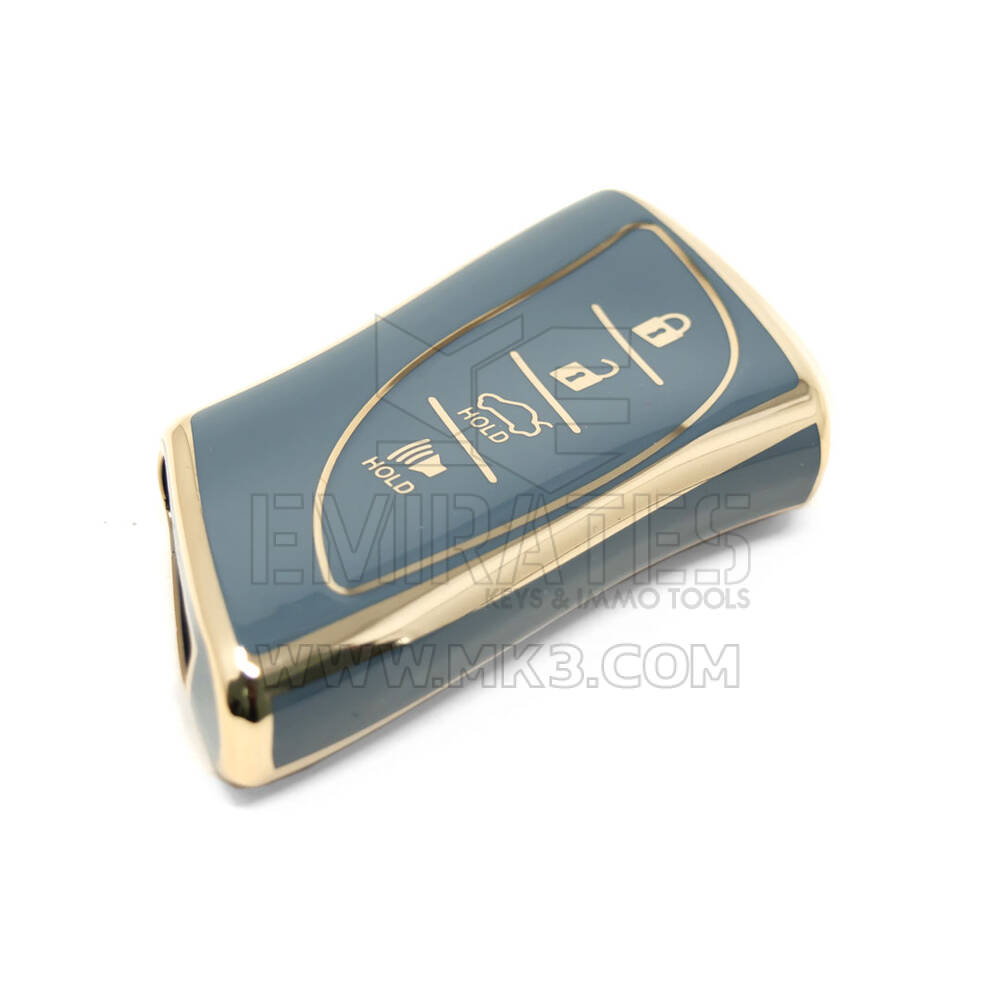 Новый Высококачественный Нано-чехол Aftermarket Для Дистанционного Ключа Lexus 4 Кнопки Серого Цвета LXS-B11J4 | Ключи Эмирейтс