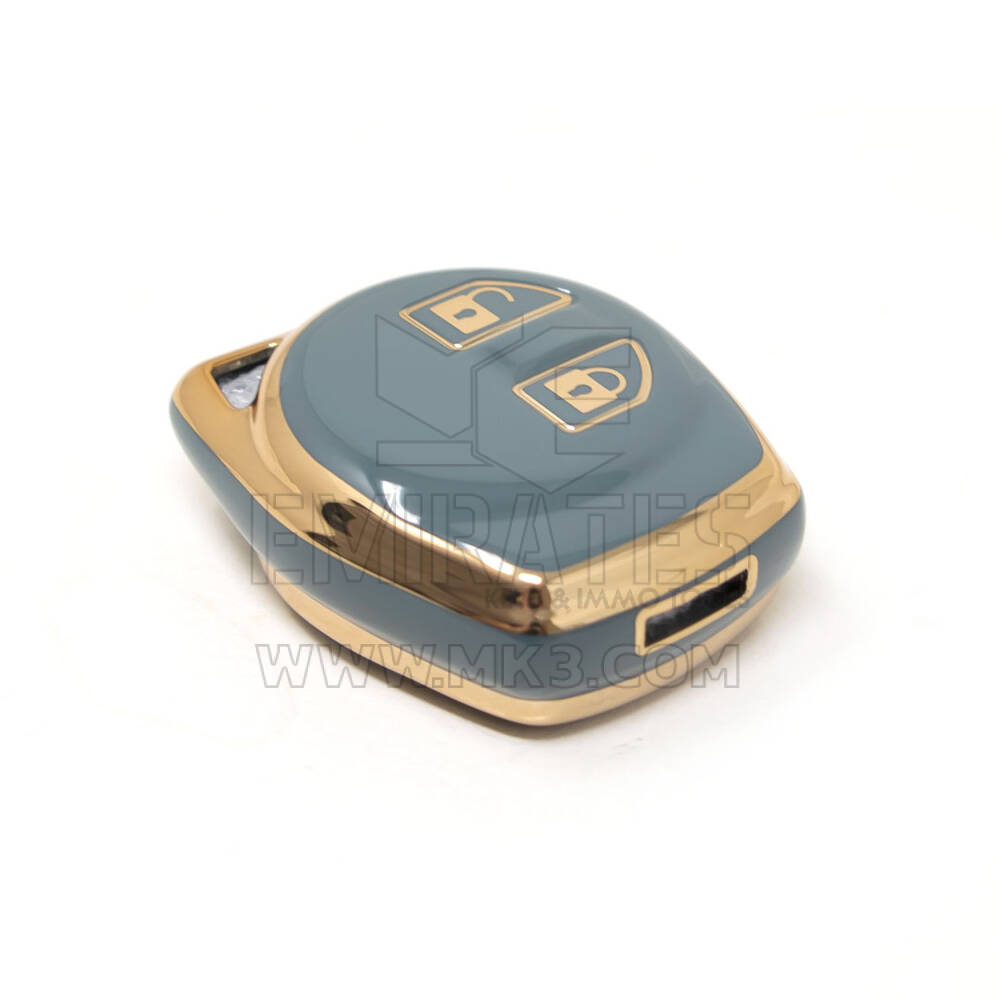 Nouveau couvercle Nano de haute qualité pour clé télécommande Suzuki, 2 boutons, couleur grise, SZK-D11J | Clés des Émirats
