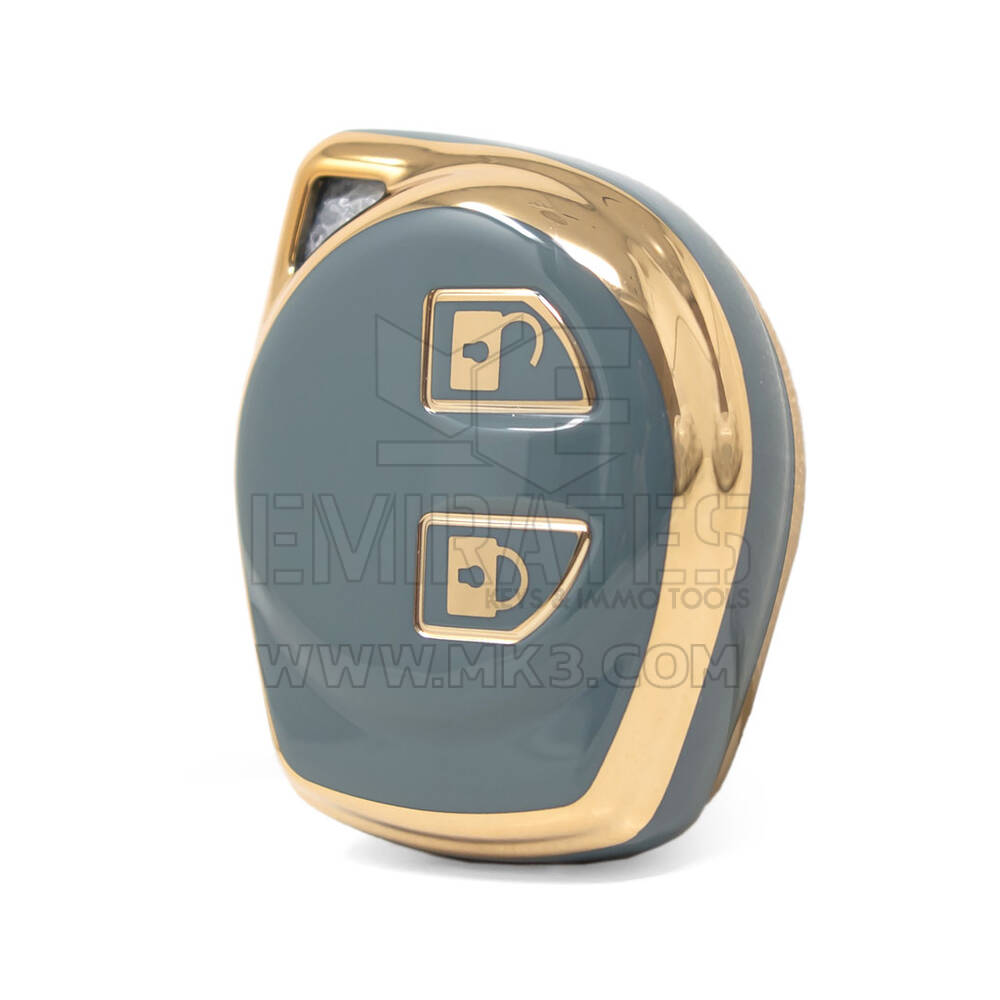 Nano – couvercle de haute qualité pour clé télécommande Suzuki, 2 boutons, couleur grise, SZK-D11J