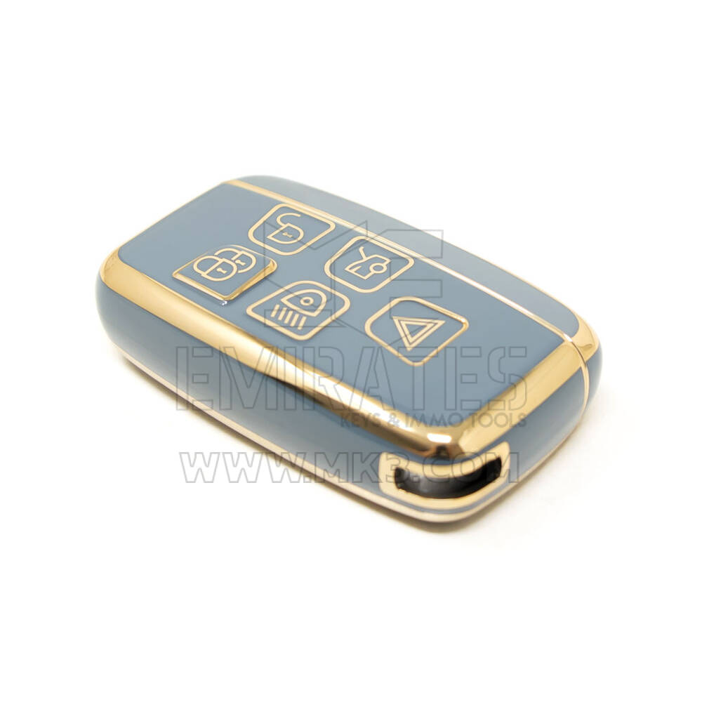 New Aftermarket Nano High Quality Cover For Range Rover Remote Key 5 Buttons Gray Color LC-A11J | Emirates Keys