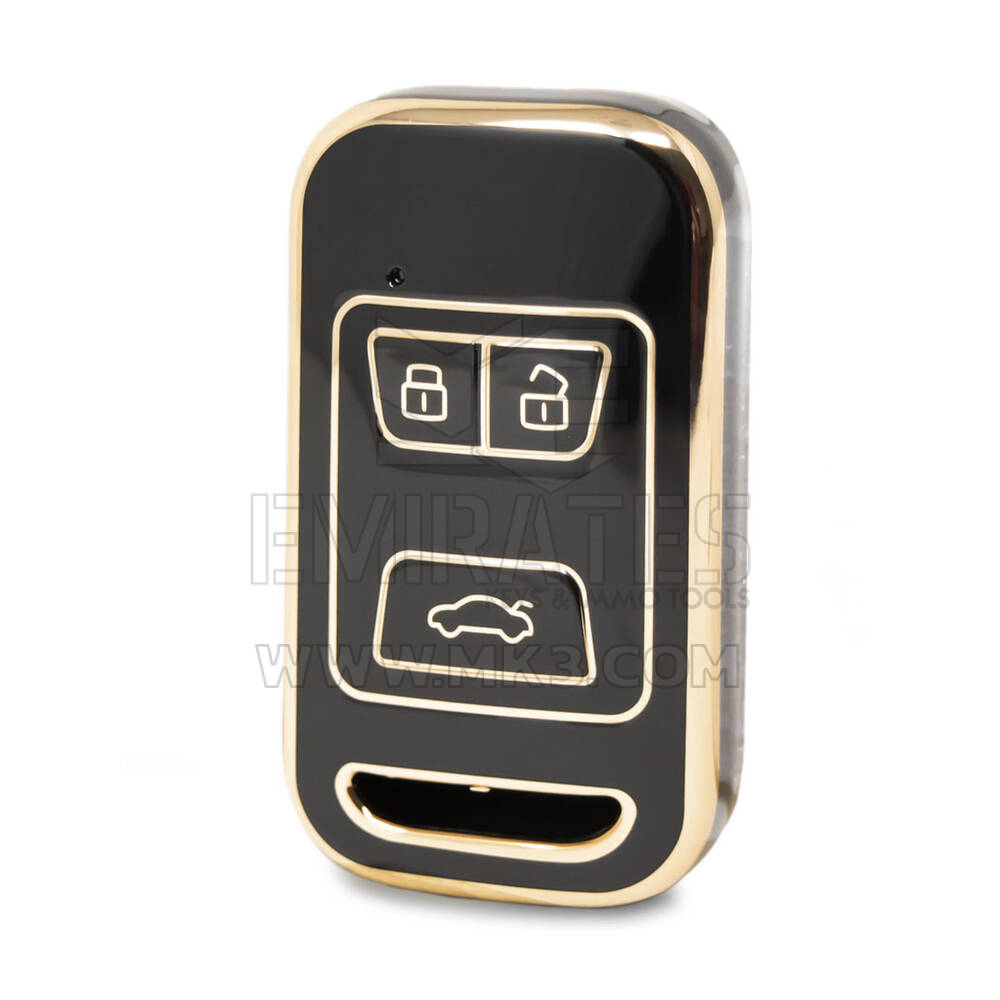 Nano High Quality Cover For Chery Remote Key 3 Buttons Black Color CR-A11J