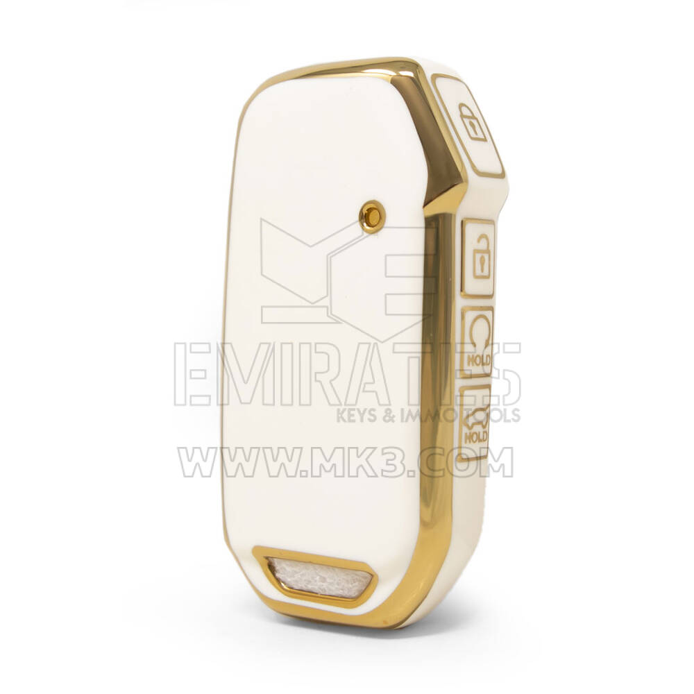 Чехол Nano высокого качества для дистанционного ключа Kia с 4 кнопками белого цвета KIA-C11J4B