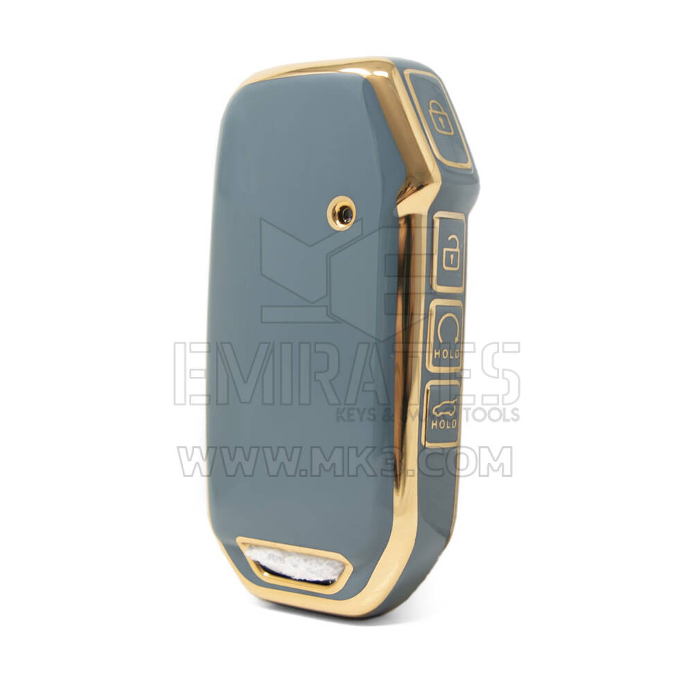 Чехол Nano высокого качества для дистанционного ключа Kia с 4 кнопками серого цвета KIA-C11J4B