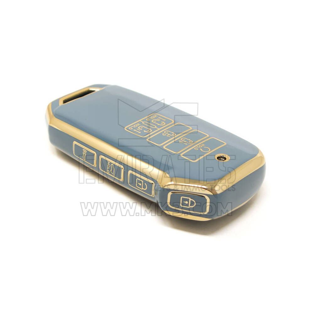 Новый Высококачественный Чехол Послепродажного Нано Для Дистанционного Ключа Kia 9 Кнопок Серого Цвета KIA-I11J9 | Ключи Эмирейтс