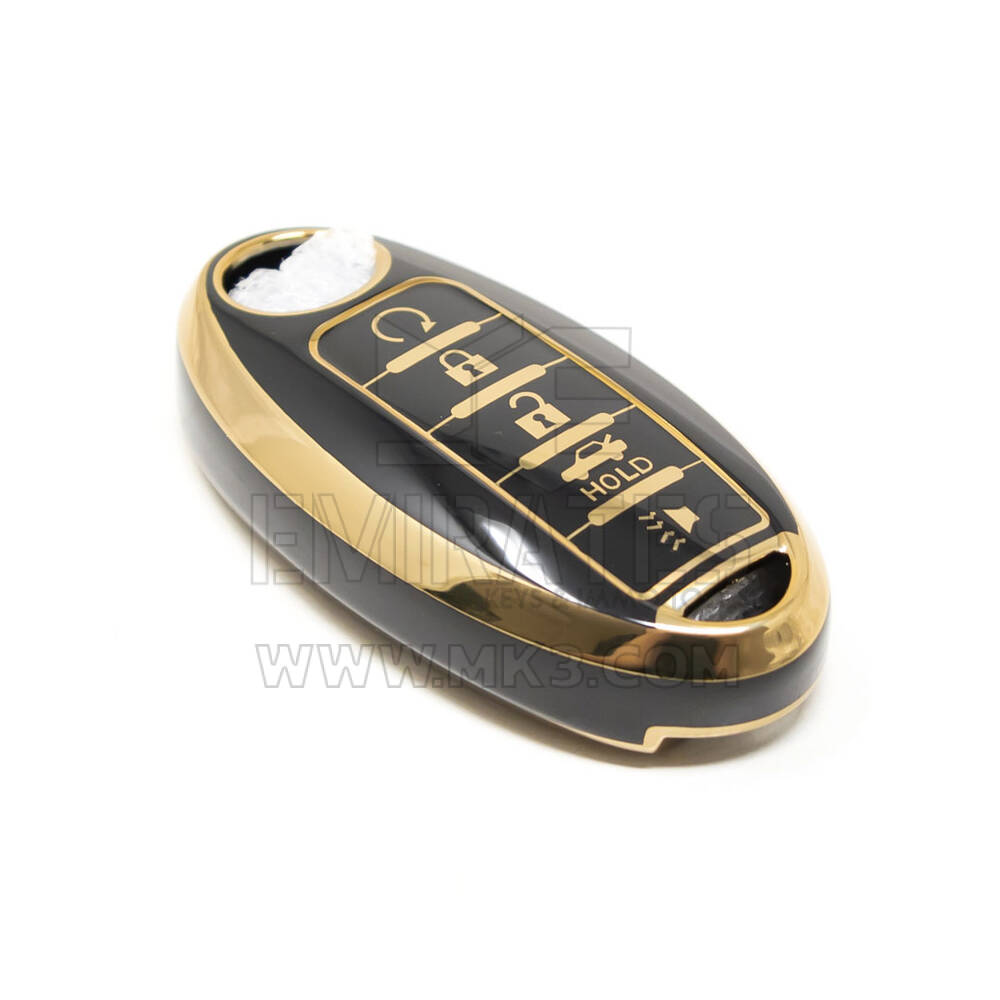 Nuova copertura Aftermarket Nano di alta qualità per chiave remota Nissan 5 pulsanti colore nero NS-A11J5 | Chiavi degli Emirati