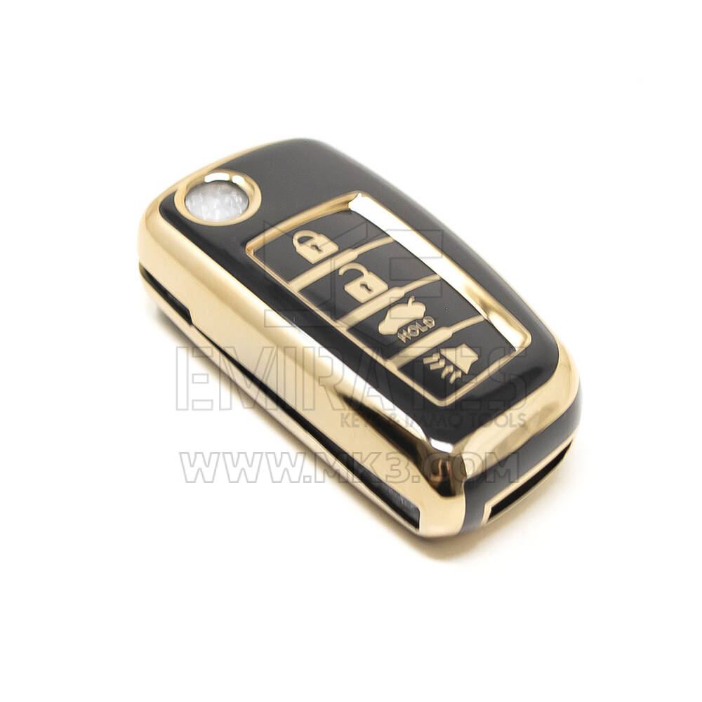 Nuova cover aftermarket Nano di alta qualità per chiave remota Nissan Flip 4 pulsanti colore nero NS-B11J4 | Chiavi degli Emirati