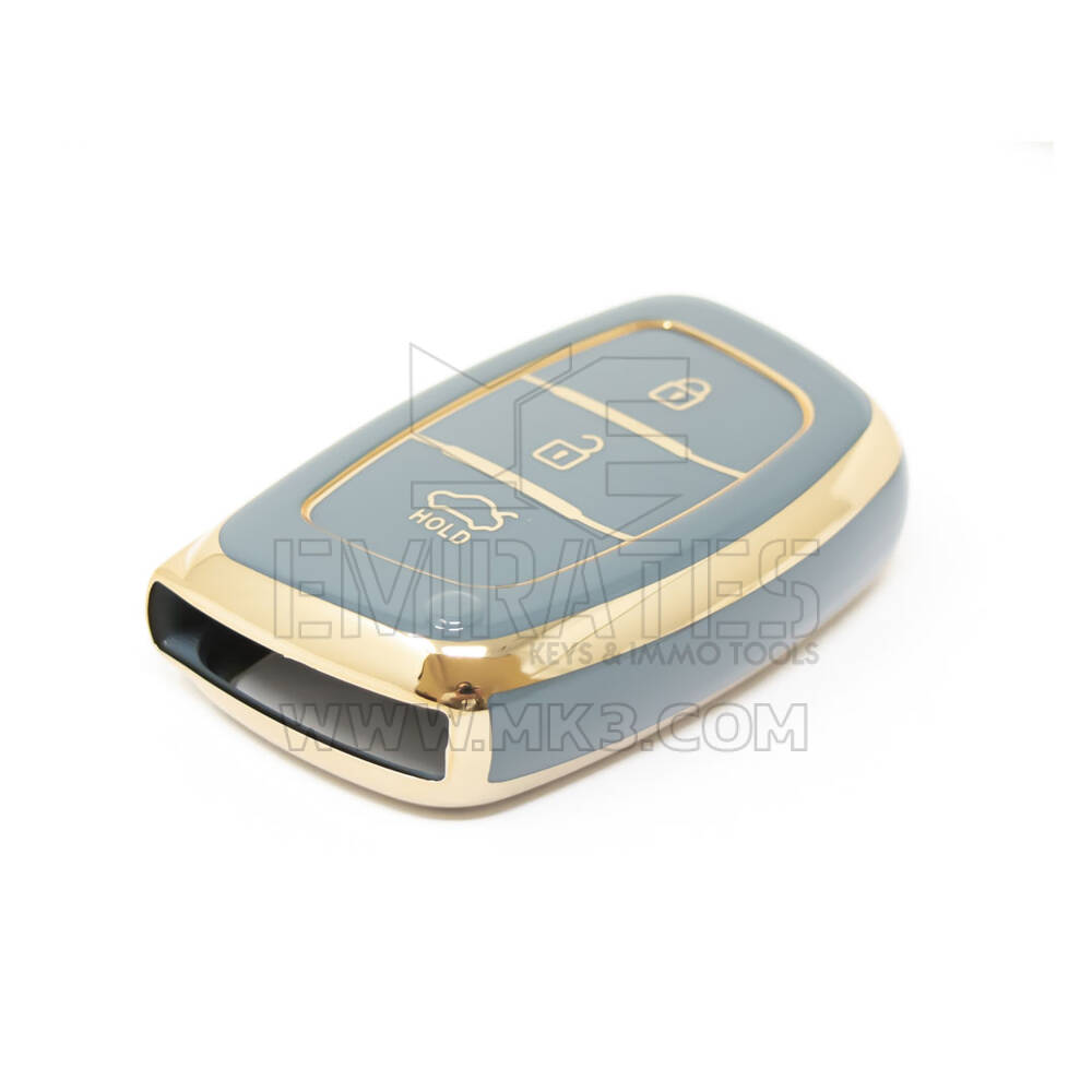 Nueva cubierta Nano de alta calidad del mercado de accesorios para llave remota Hyundai Tucson 3 botones Color gris HY-A11J3A | Cayos de los Emiratos