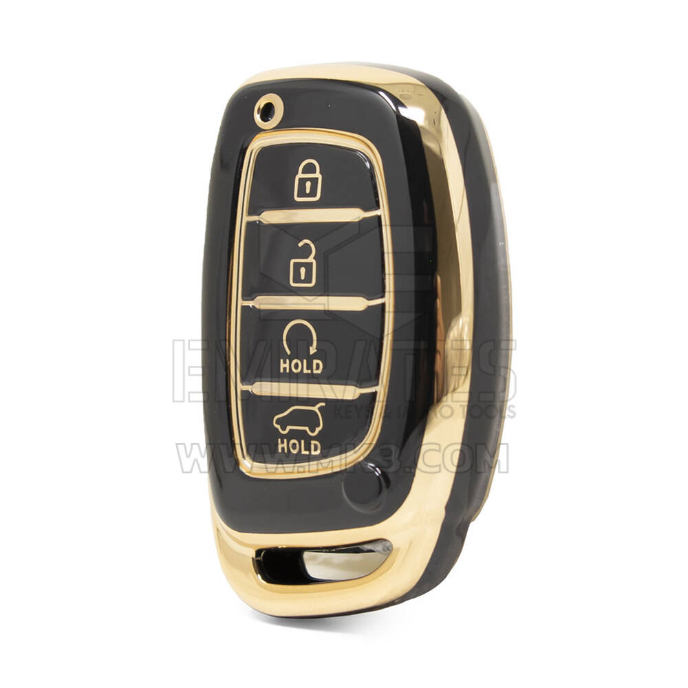 Funda Nano de alta calidad para llave remota inteligente Hyundai, 4 botones, Color negro, HY-A11J4B