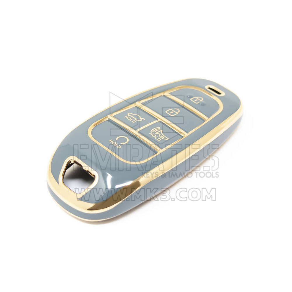 Nueva cubierta Nano de alta calidad del mercado de accesorios para llave remota Hyundai Sonata 4 + 1 botones Color gris HY-H11J5 | Cayos de los Emiratos