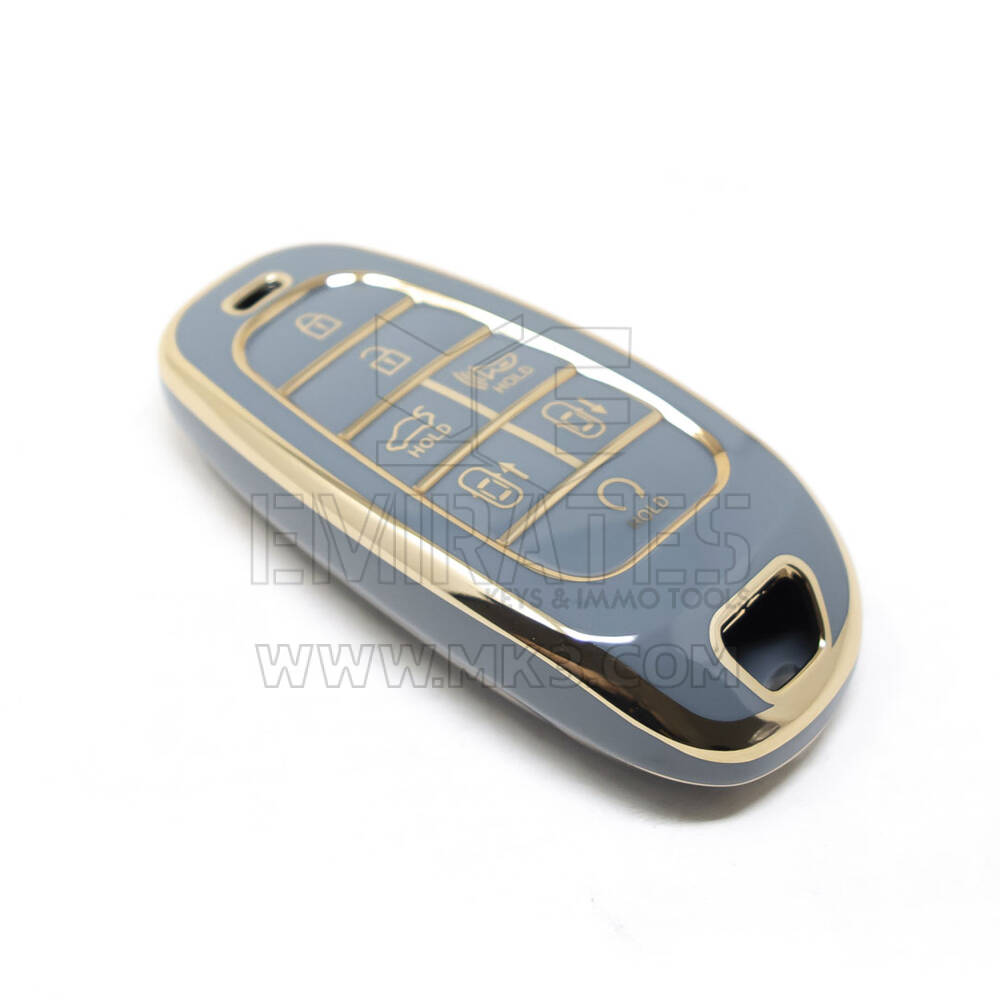 Nueva cubierta de alta calidad NNano del mercado de accesorios para llave remota Hyundai 7 botones Color gris HY-H11J7 | Cayos de los Emiratos